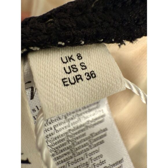 The Frolic Breeze cupped lattice broderie swimsuit in black Size S NWT - Picture 11 of 14